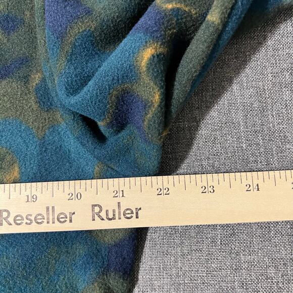 The North Face Fleece Sweatshirt Men Medium‎ Blue Camo PolarTec - Picture 6 of 7